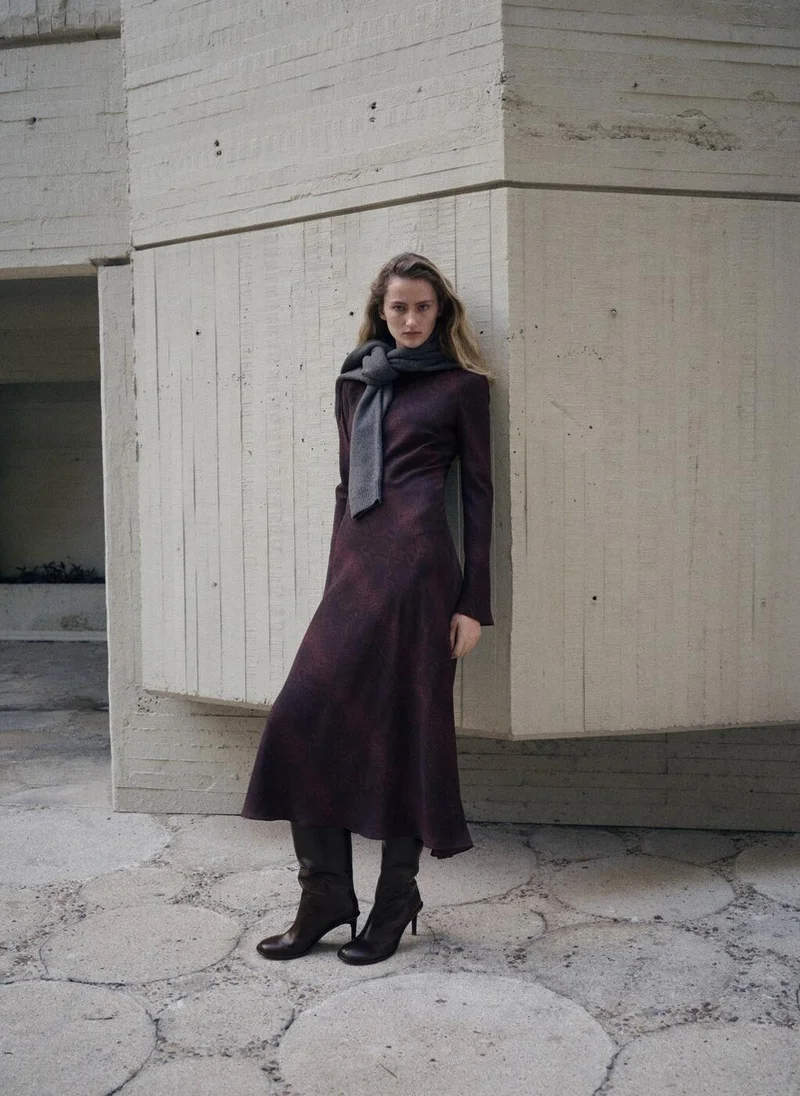 مانجو A-line animal-print dress